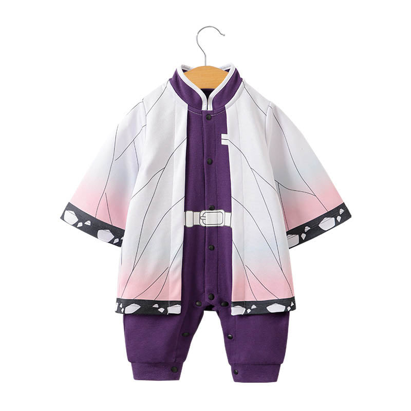 Anime baby jumpsuit, long-sleeve crawling suit for newborns.