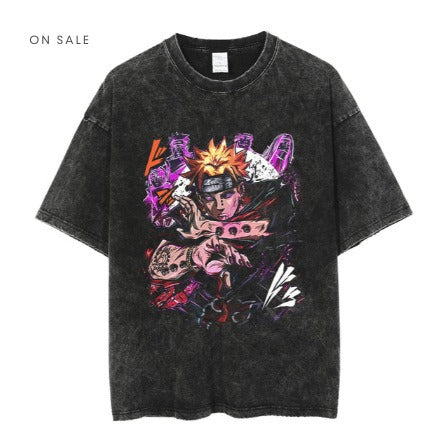 Retro Anime printed T-shirt Unisex