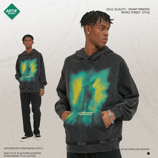 Printed Heavyweight Oversize Hoodie