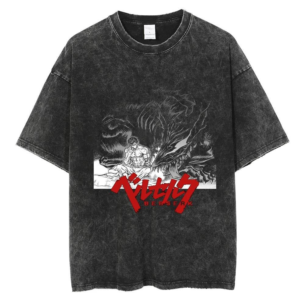 Retro Berserk printed T-shirt