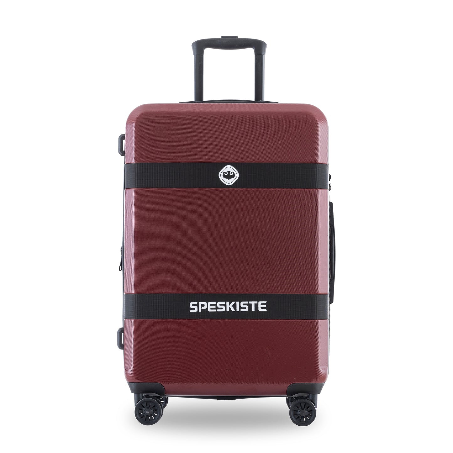 Expandable ABS+PC 3-Piece Luggage Set, Spinner Wheels, Lightweight, TSA Lock (20/24/28), Red