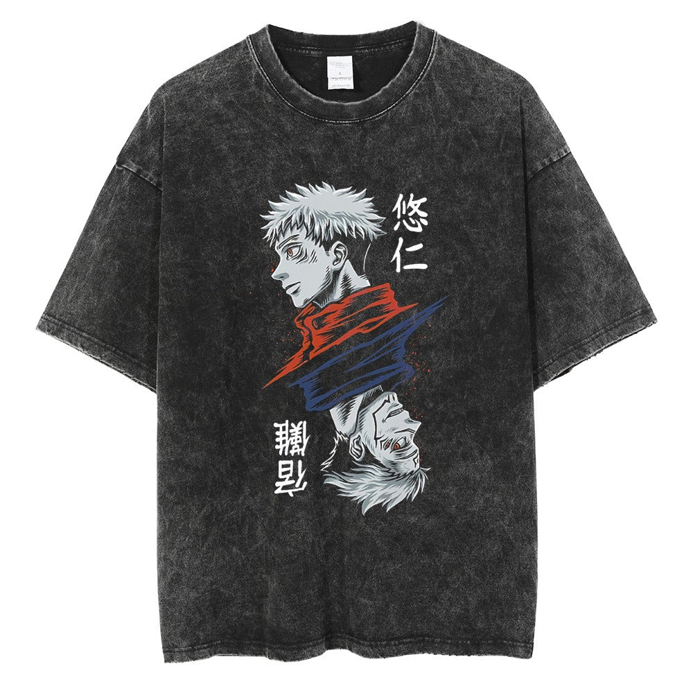 Retro Jujutsu Kaisen printed T-shirt Unisex