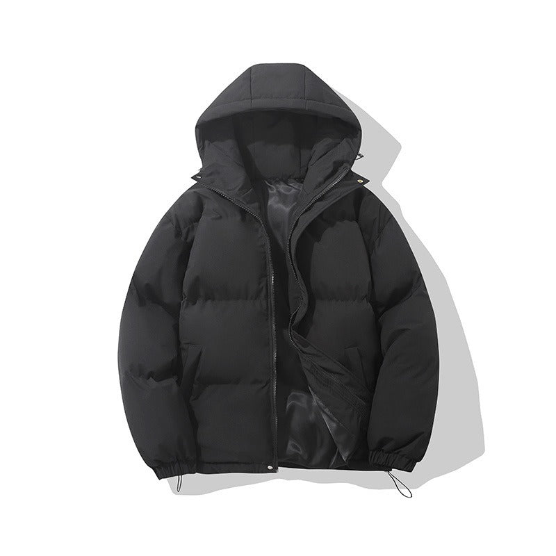 Winter couple hooded down jacket for warmth