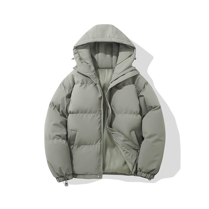 Winter couple hooded down jacket for warmth