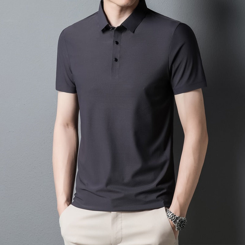 Men's light business polo shirt