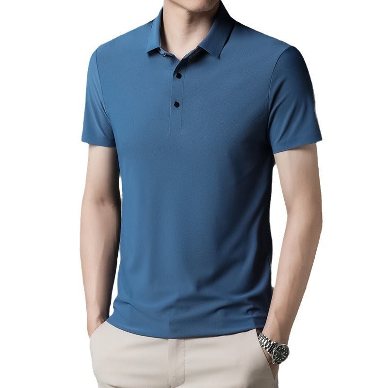 Men's light business polo shirt