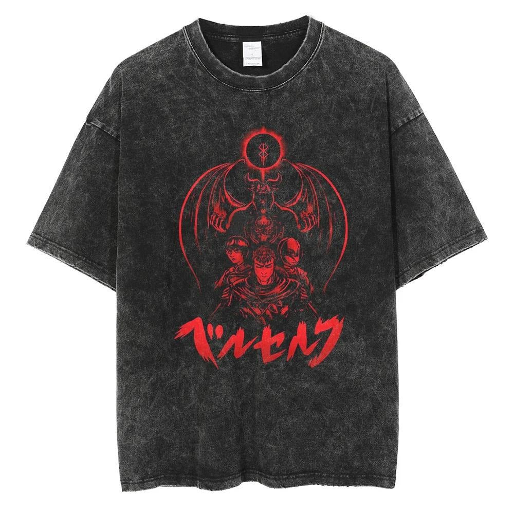 Retro Berserk printed T-shirt