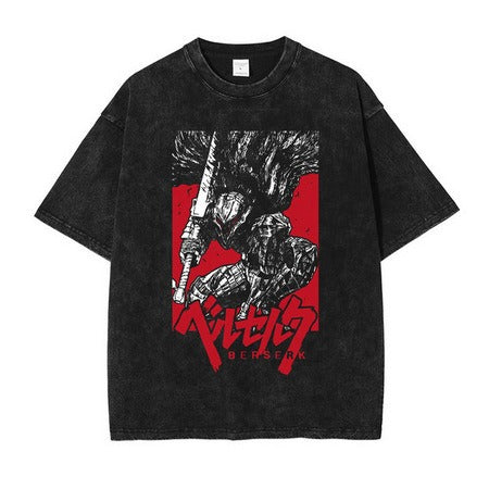 Retro Berserk printed T-shirt Unisex