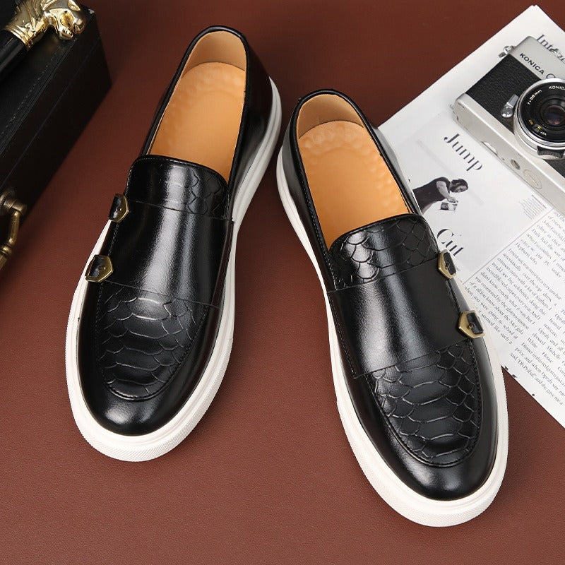 Men's Fashion Casual Leather Board Shoes