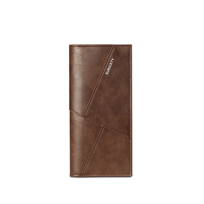 Men's Multi-Function Anti-Theft Soft Leather Wallet - Ultra-Thin Two Fold