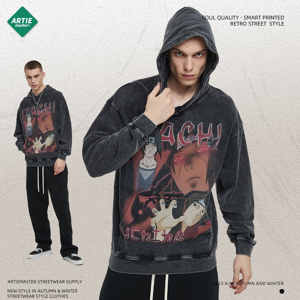 Itachi print Sweatshirt