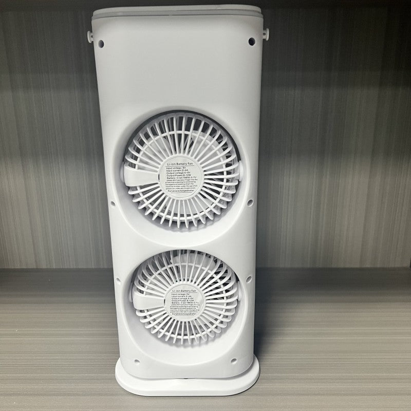 USB Rechargeable Mini Air Conditioner: Double-Ended Portable Cooling Fan