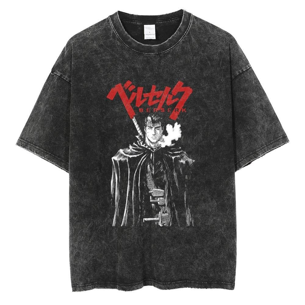 Retro Berserk printed T-shirt