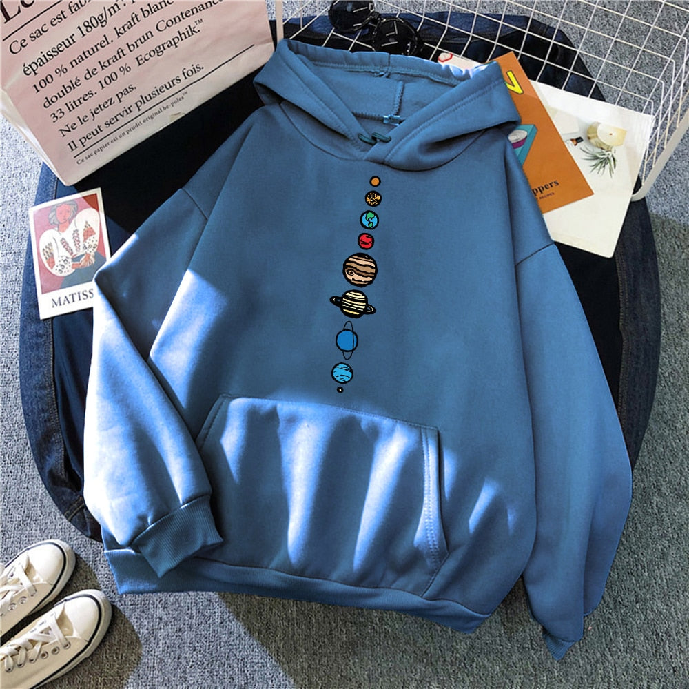 Solar System Universe Pattern Sweatshirt