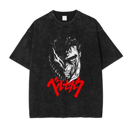 Retro Berserk printed T-shirt Unisex