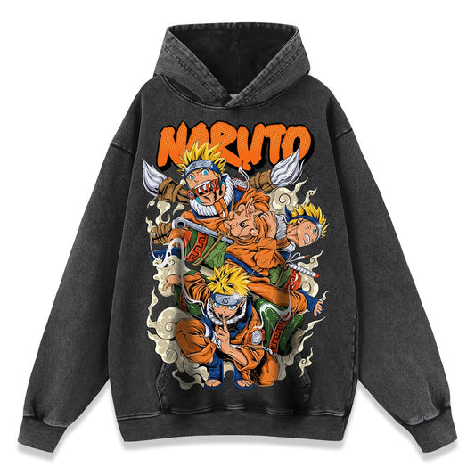 Unisex 420g heavyweight hoodie with a classic anime print