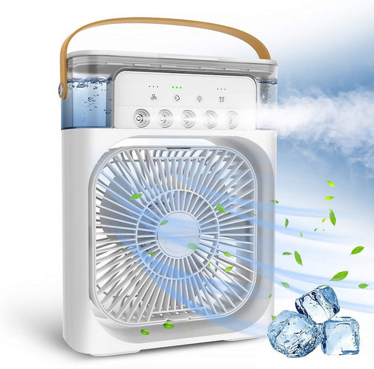 Portable Desktop Air Cooler: USB Electric Fan with Water Cooling & Humidifier