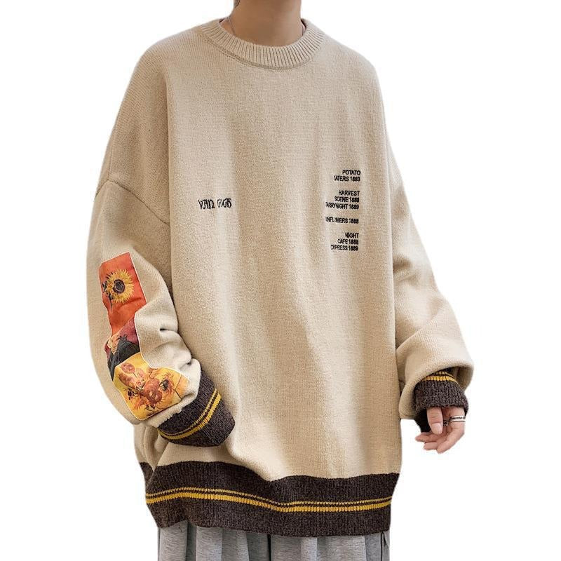 oversized thickened knit sweater