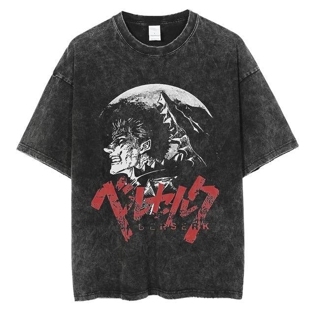 Retro Berserk printed T-shirt Unisex