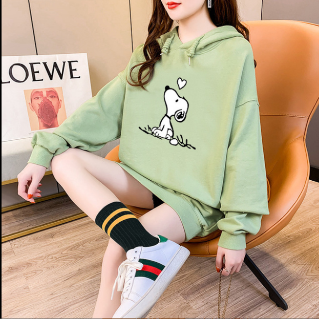 Dog Pattern Print Hoodie