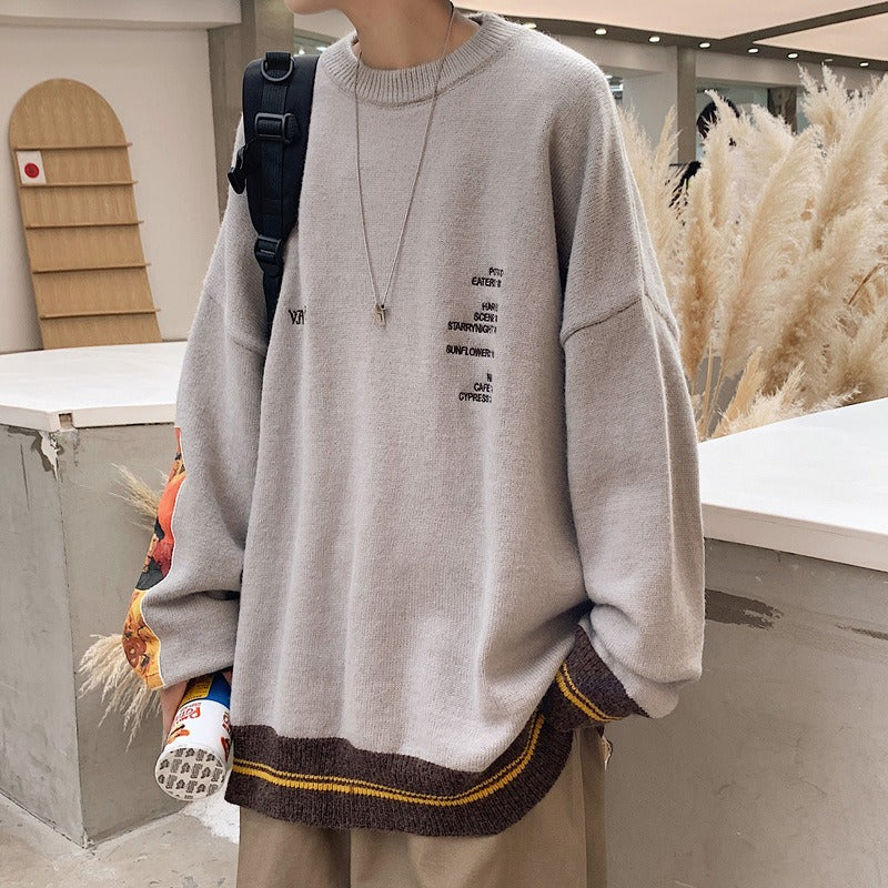 oversized thickened knit sweater