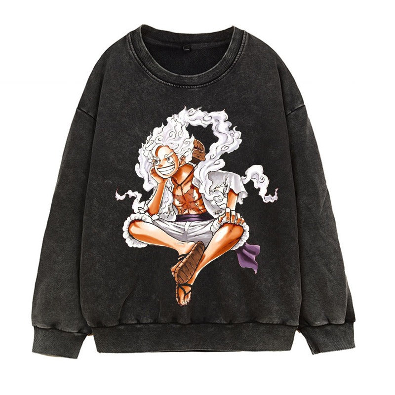 Luffy printed hoodie