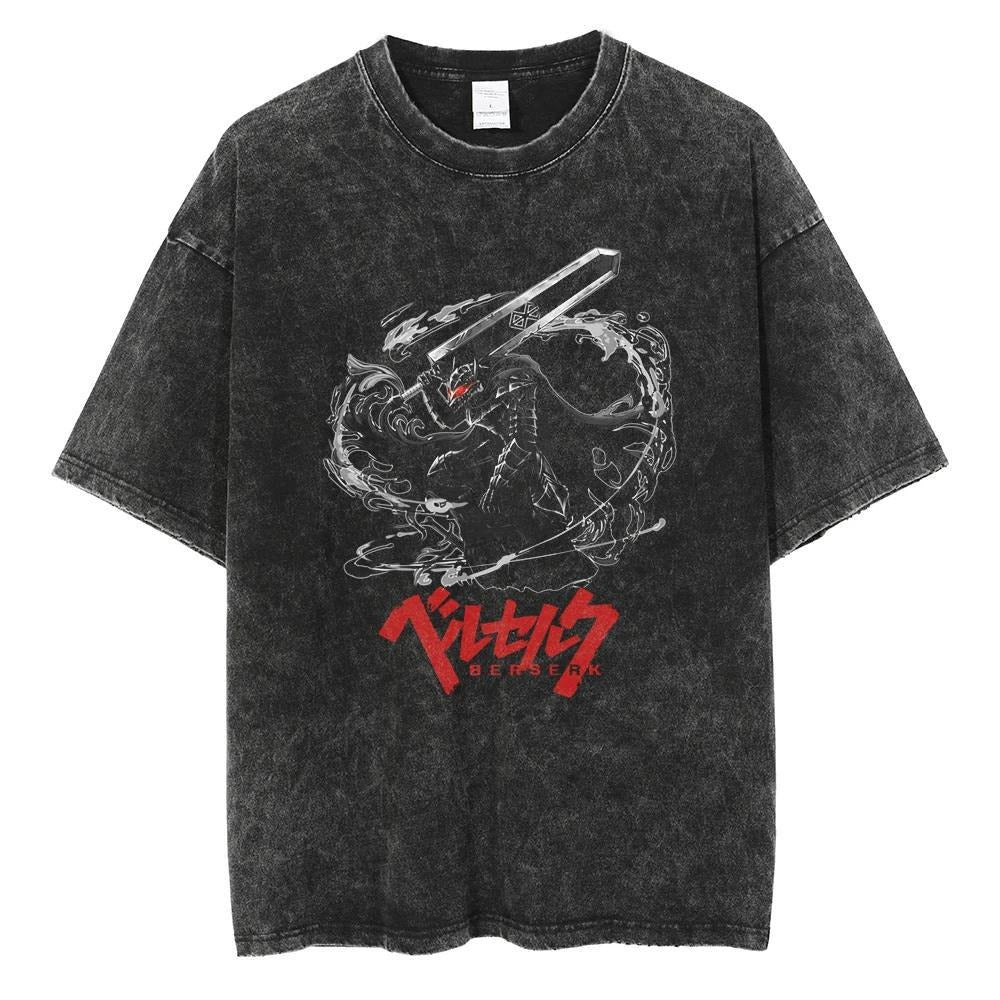 Retro Berserk printed T-shirt