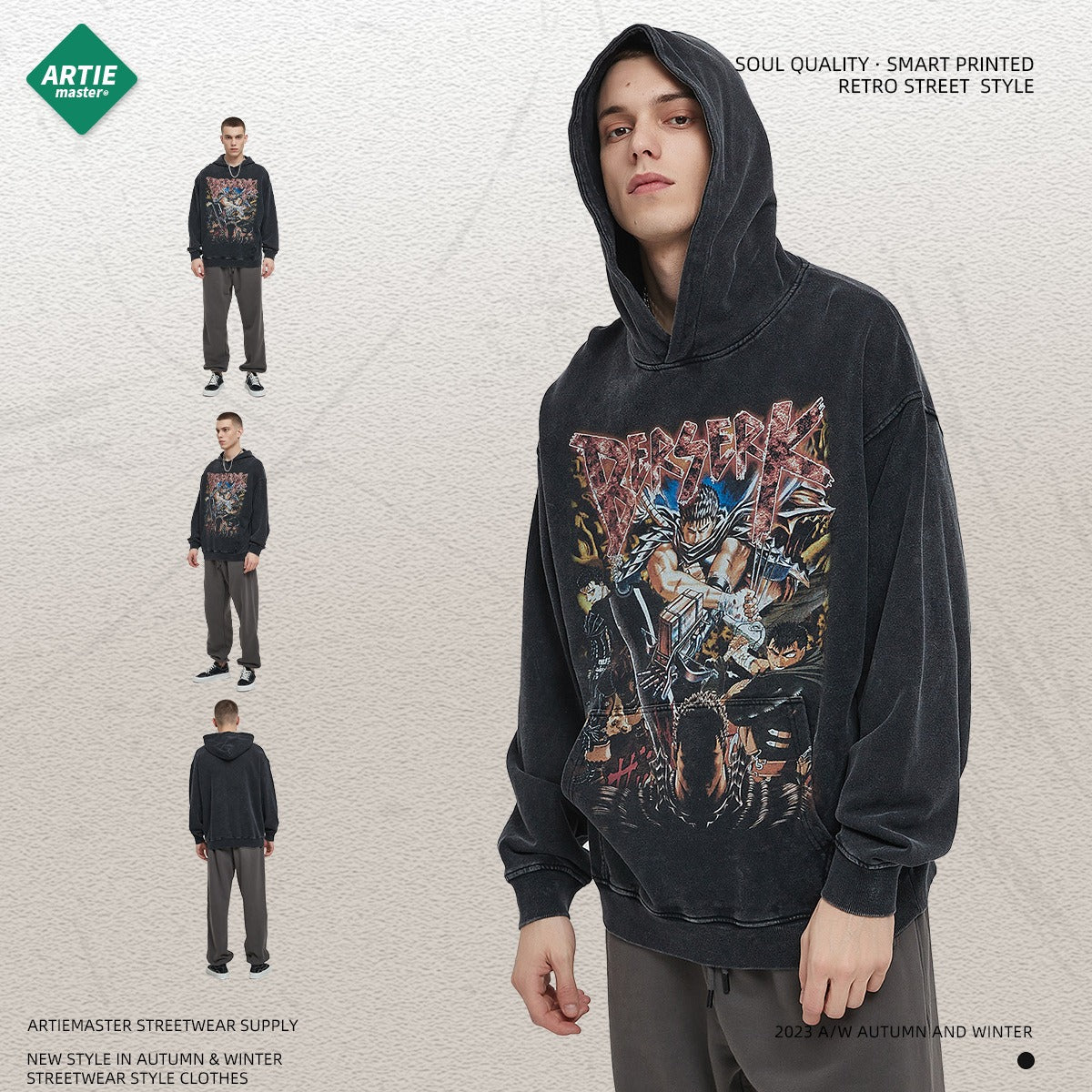 Berserk print Hoodie