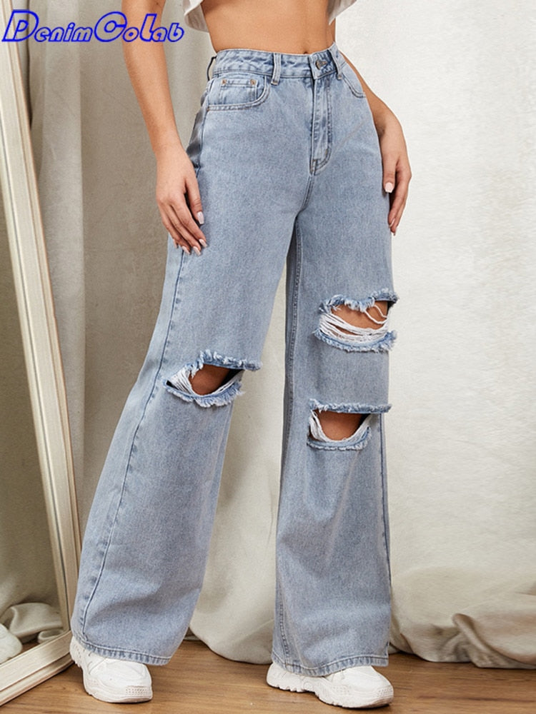 wide-leg jeans