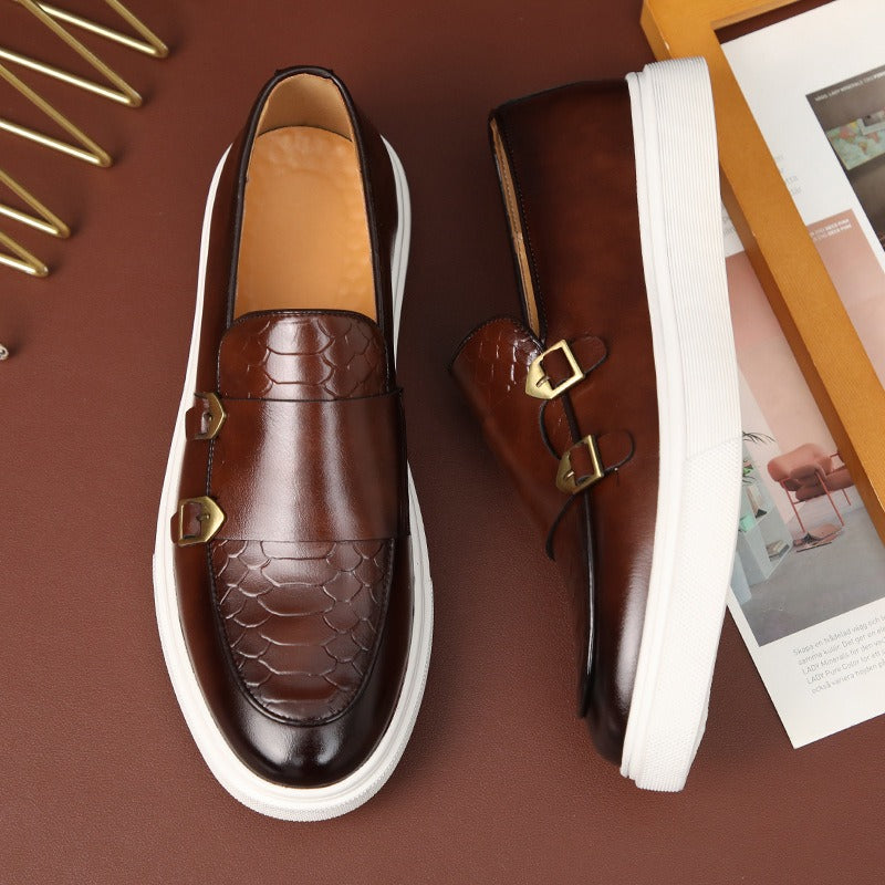 Men's Fashion Casual Leather Board Shoes