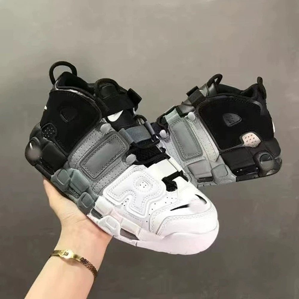 Air Panda Silver Running Shoes: Thick-Sole, Air Cushion