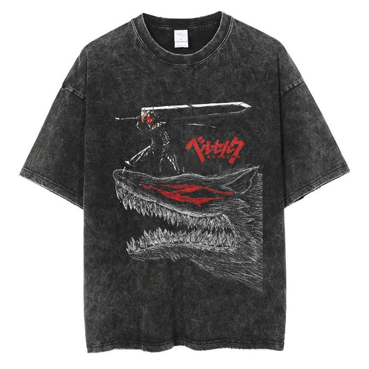 Retro Berserk printed T-shirt