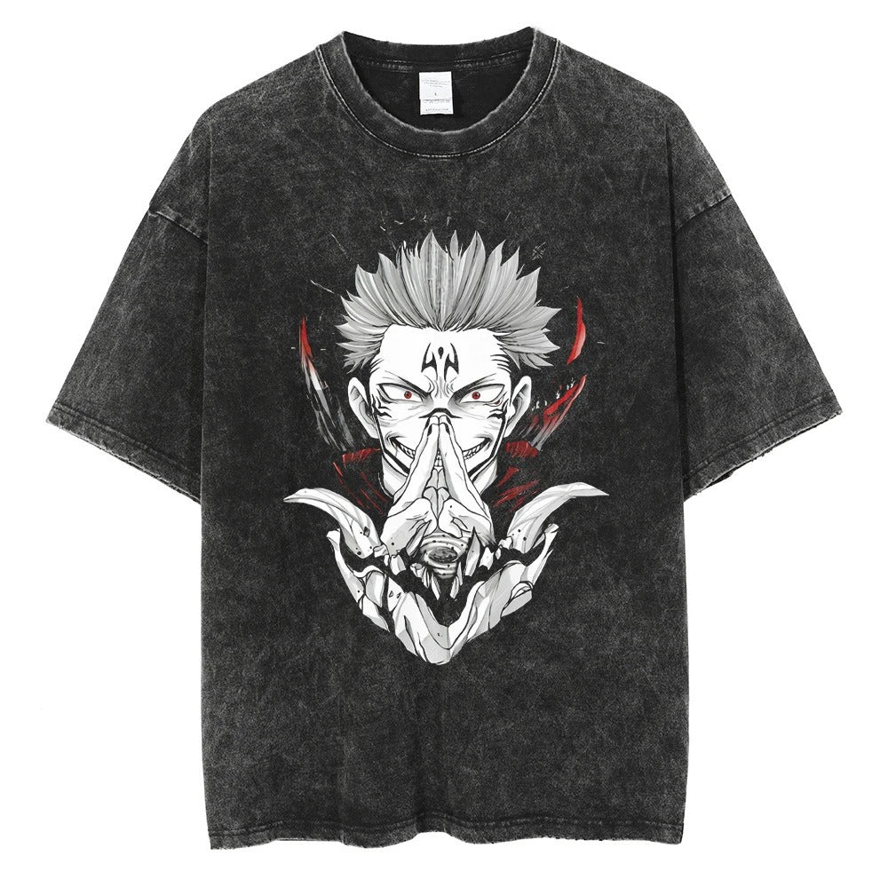 Retro Jujutsu Kaisen printed T-shirt Unisex