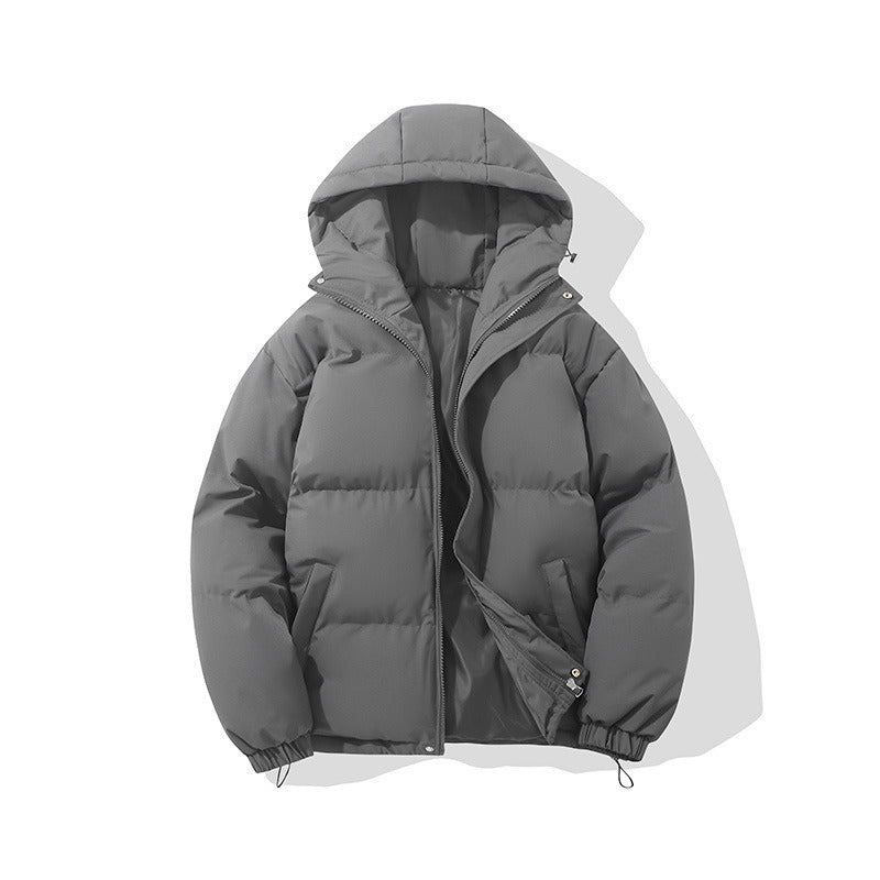 Winter couple hooded down jacket for warmth