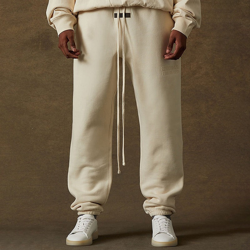 FEAR OF GOD FOG ESSENTIALS 22SS double line silicone letter loose casual pants