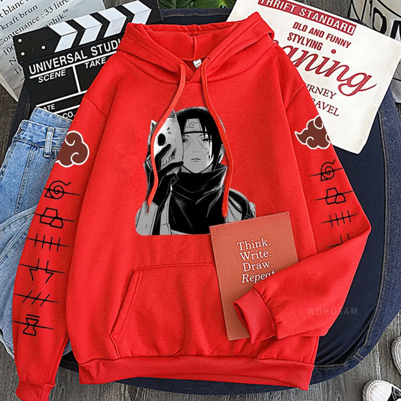 Plush hoodie Uchiha Itachi design