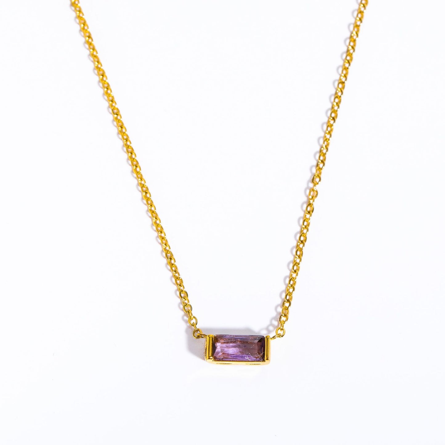 Twelve Birthstone Necklace with Zirconia