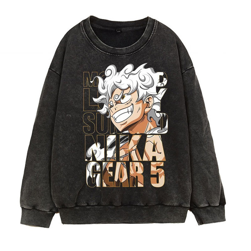 Luffy printed hoodie