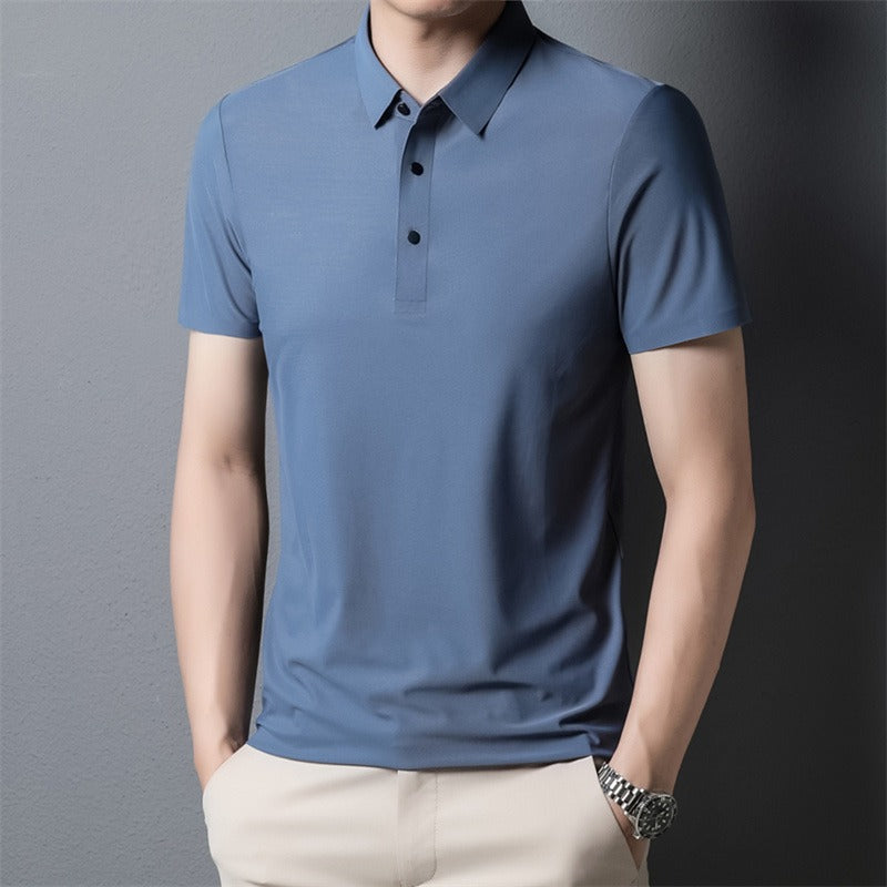 Men's light business polo shirt