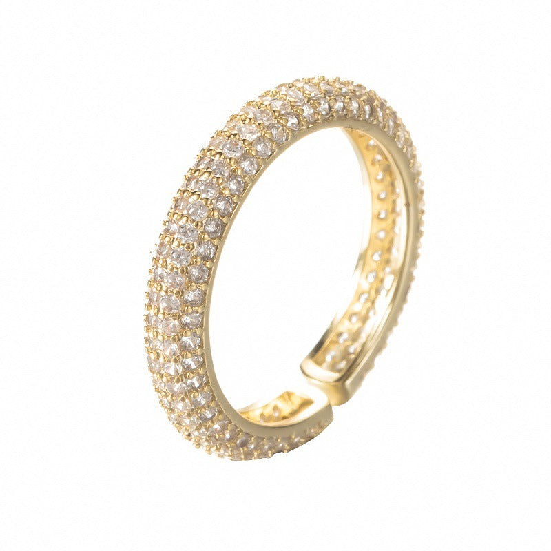 Gold Plated Open Index Finger Wedding Ring