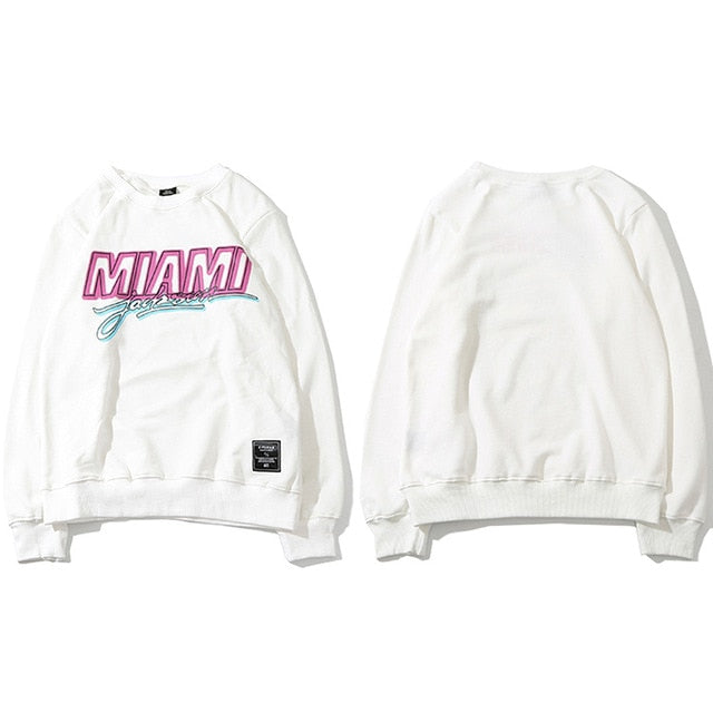 Miami Print Pullover Unisex