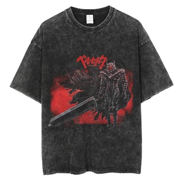 Retro Berserk printed T-shirt Unisex