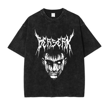 Retro Berserk printed T-shirt Unisex