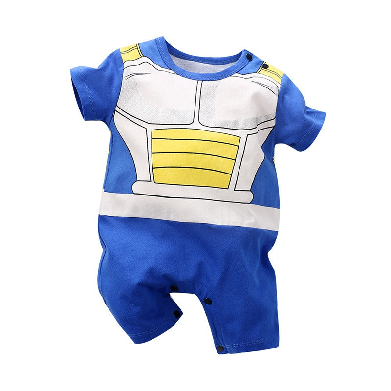 New baby bodysuit with funny cartoon design for newborns.