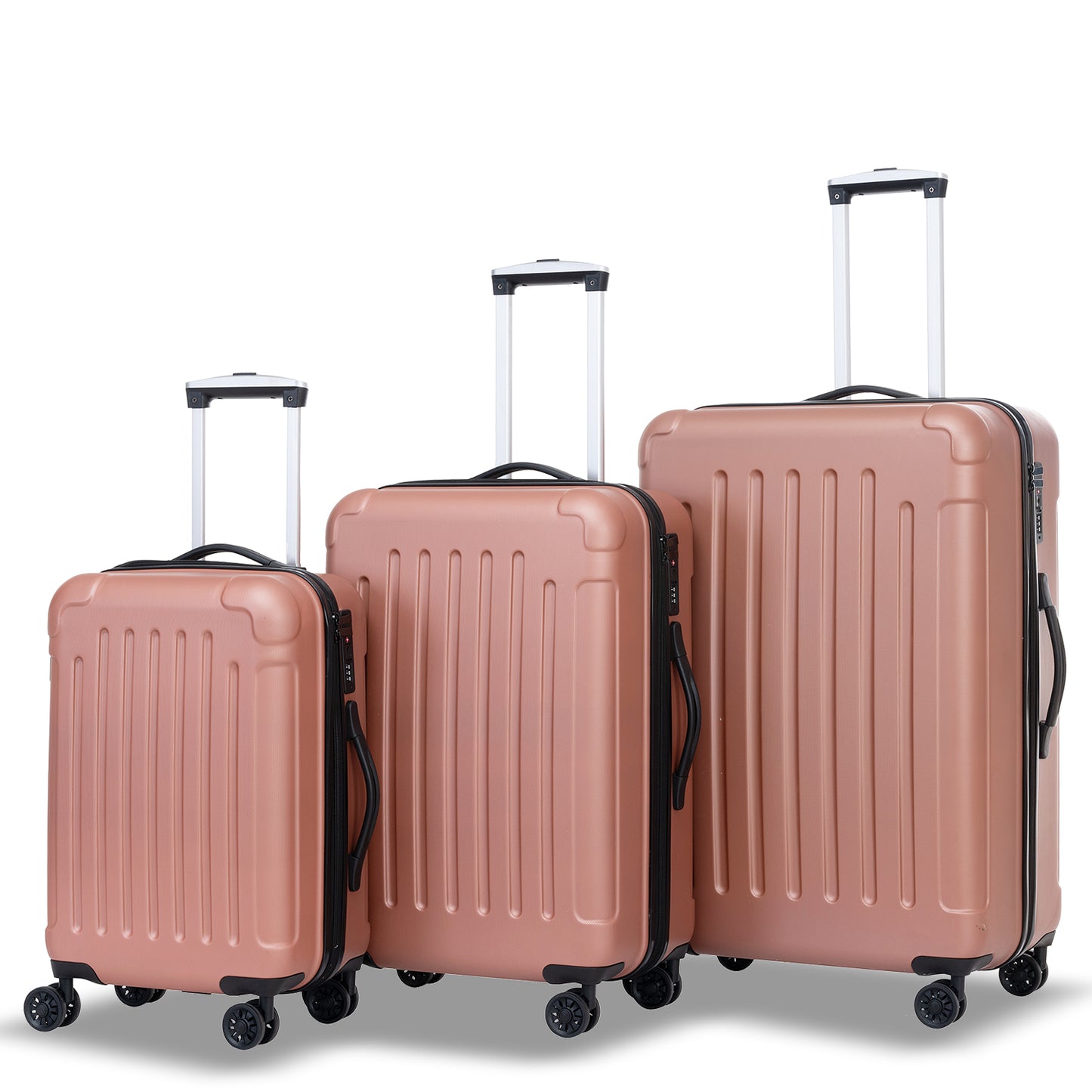 3-Piece ABS+PC Hardshell Luggage Set: Lightweight, Durable Suitcases (20/24/28)