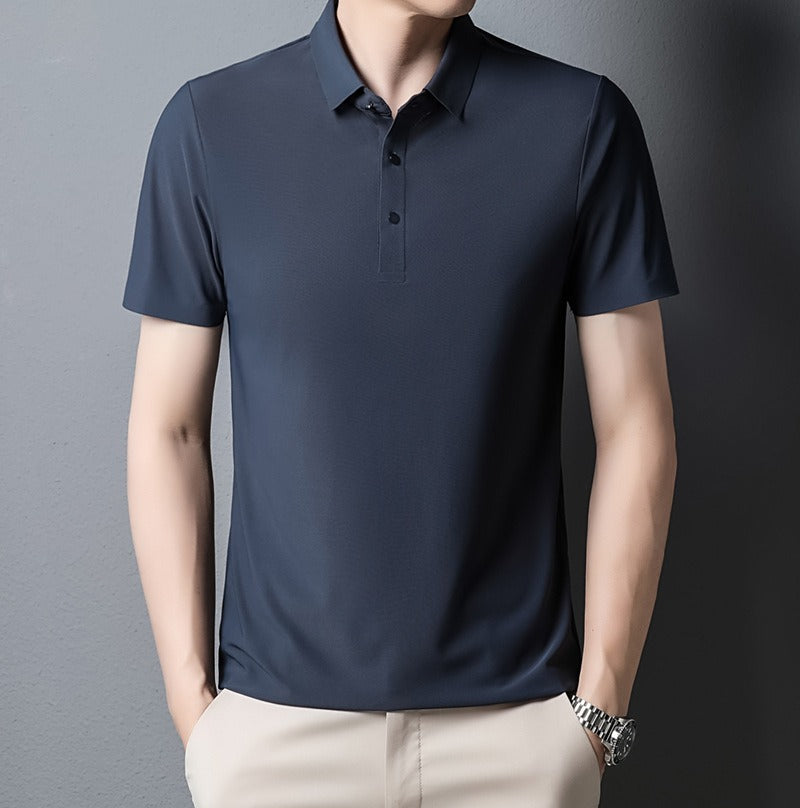 Men's light business polo shirt