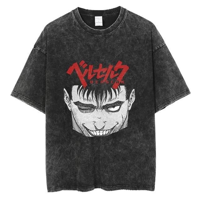 Retro Berserk printed T-shirt Unisex