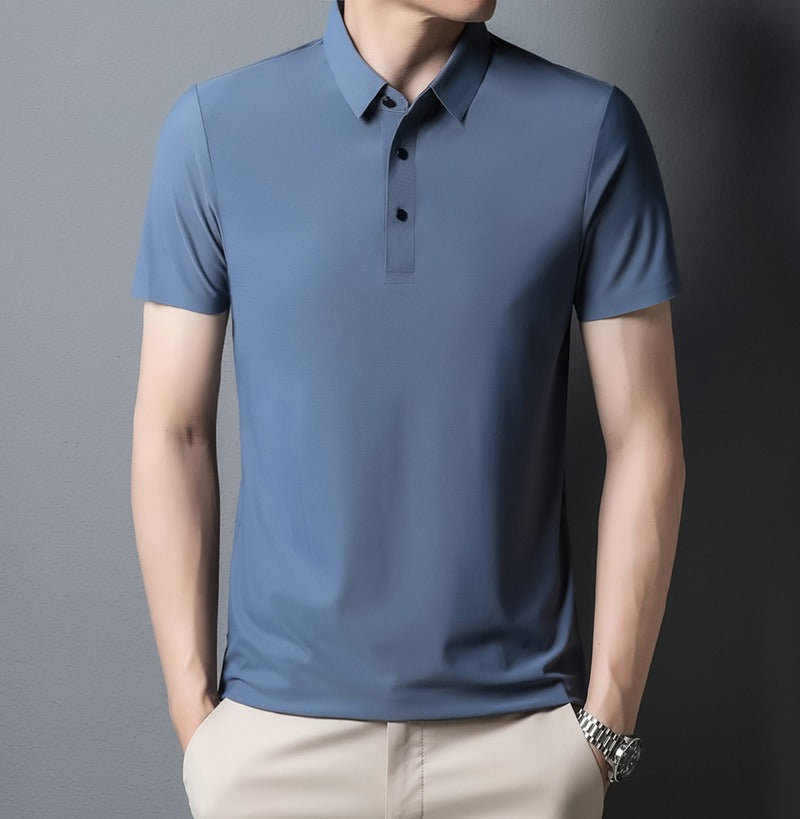 Men's light business polo shirt