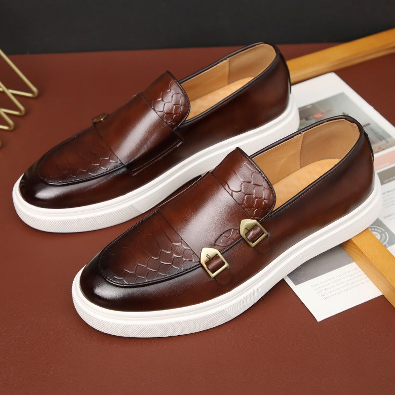 Men's Fashion Casual Leather Board Shoes