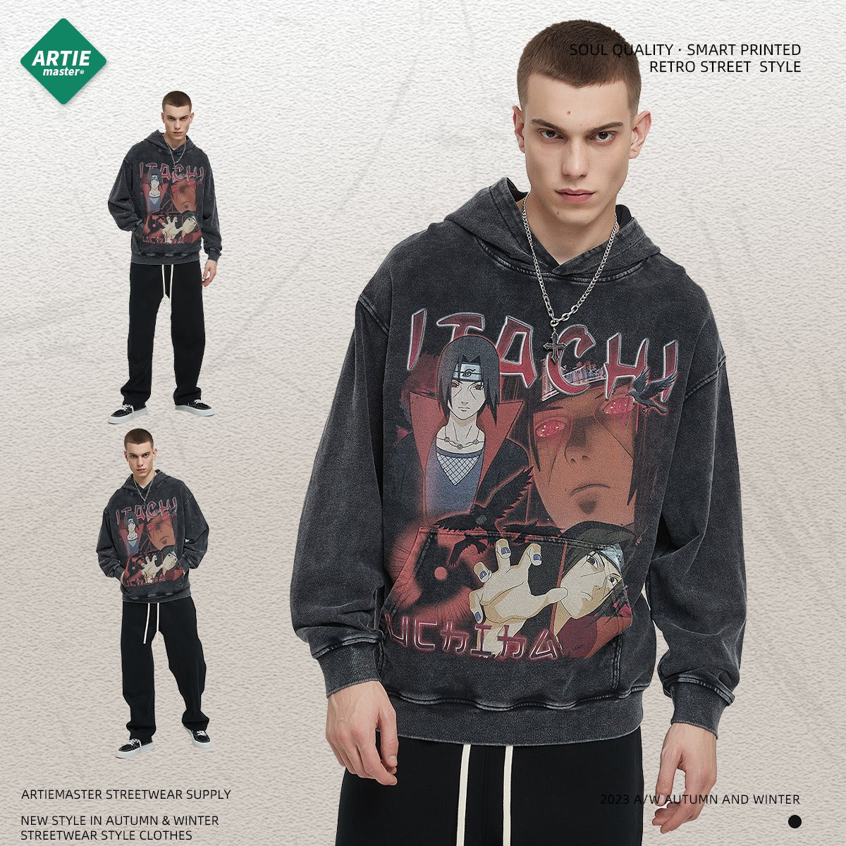 Itachi print Sweatshirt